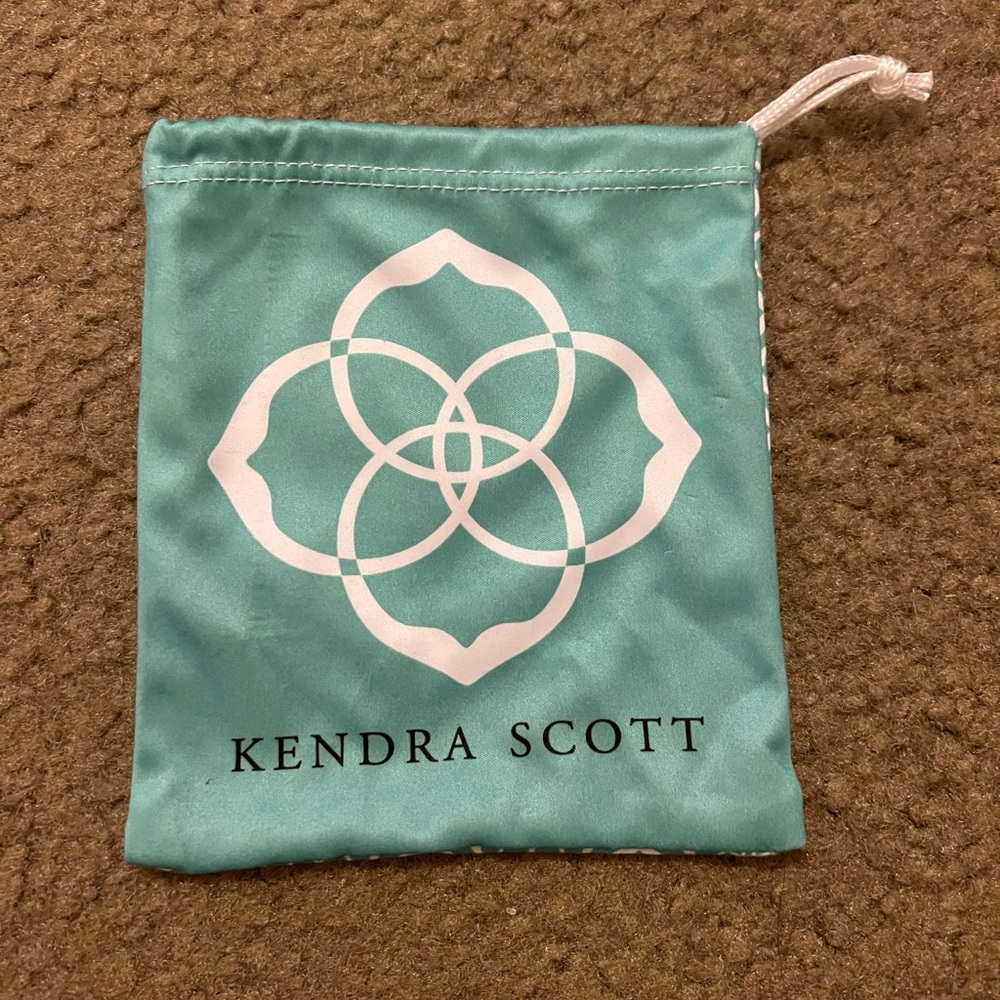 Kendra Scott Turquoise Drawstring Pouch